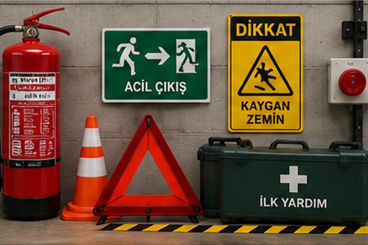 İş yeri g&uuml;venlik ekipmanları
